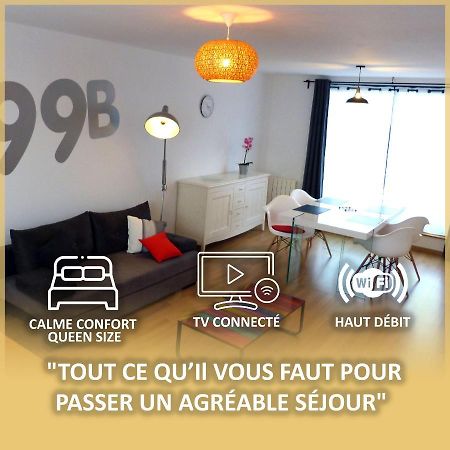 Le 99B Modern Apartment Queen Size Bed Connected Tv Hallennes-lez-Haubourdin Экстерьер фото