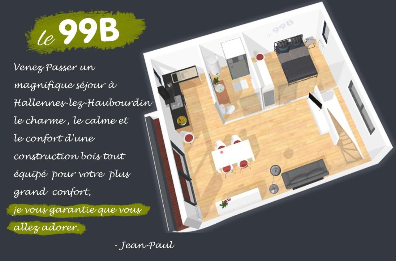 Le 99B Modern Apartment Queen Size Bed Connected Tv Hallennes-lez-Haubourdin Экстерьер фото